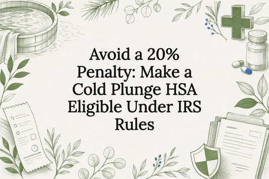 Decorative cold plunge HSA rules title card
