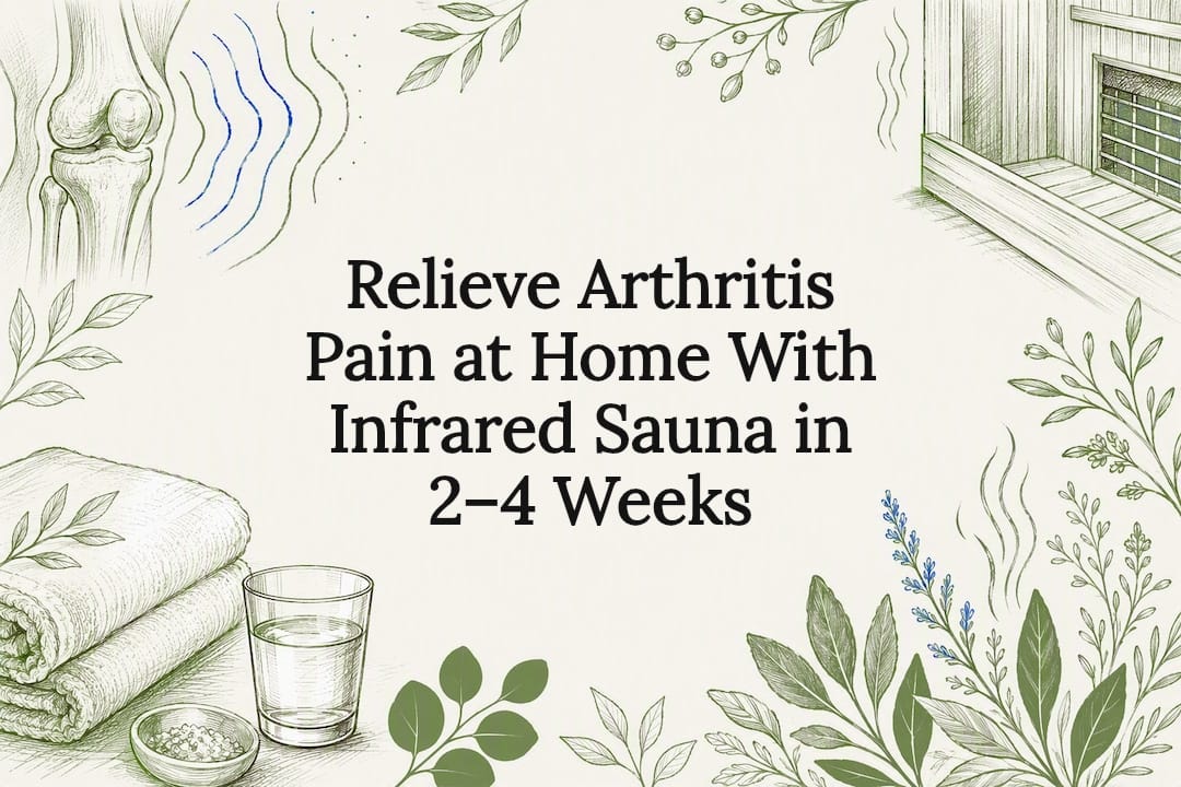 Decorative infrared sauna arthritis title card