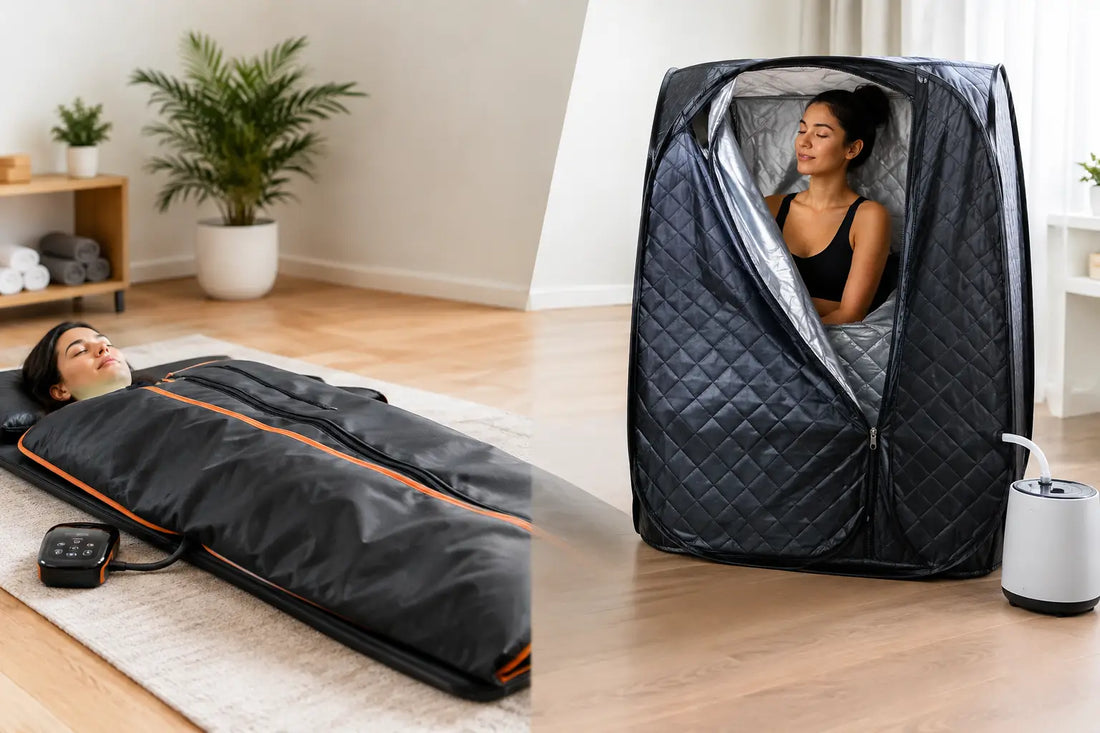 Sauna Blanket Versus Tent for Home Wellness