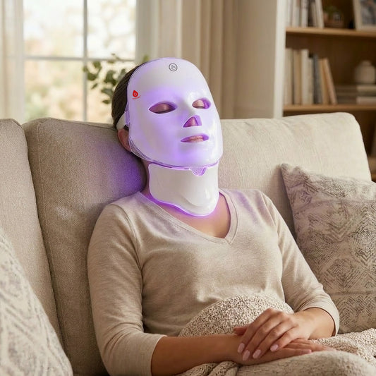 Premium 7-in-1 LED Face & Neck Light Therapy System